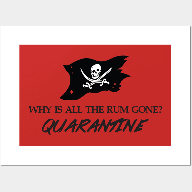 Why Is All The Rum Gone? Wall Art by tinkermamadesigns